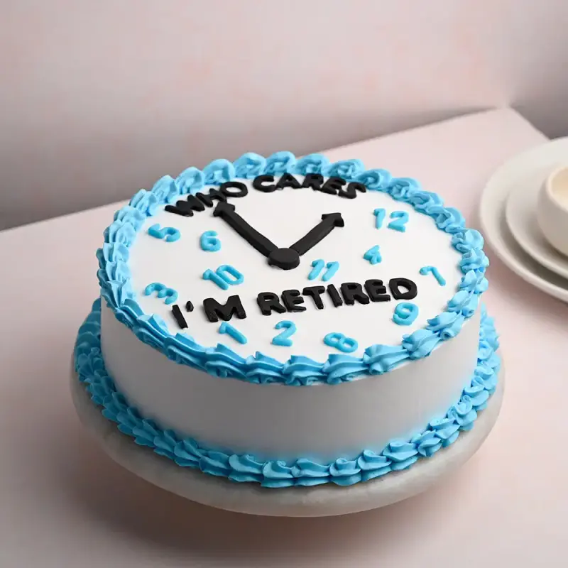Retirement Cream Cake