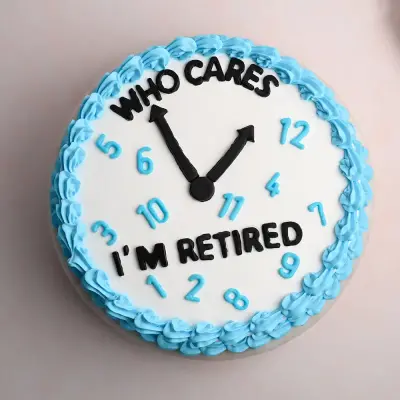 Retirement Cream Cake